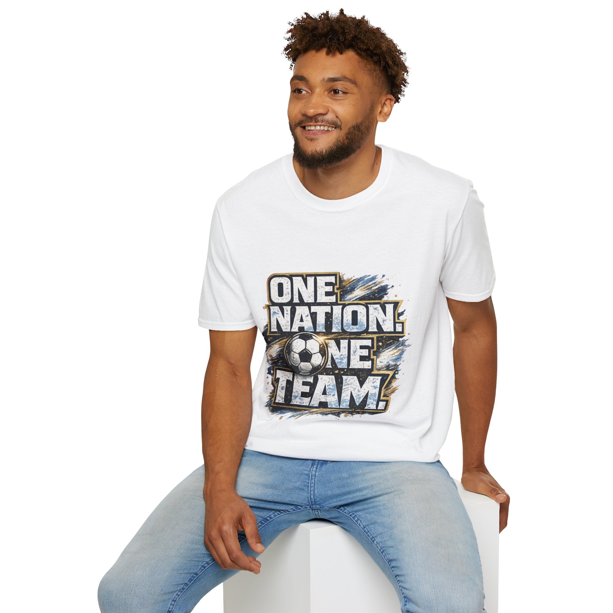 One Nation One Team Soccer T-Shirt — Supportive Fan Tee