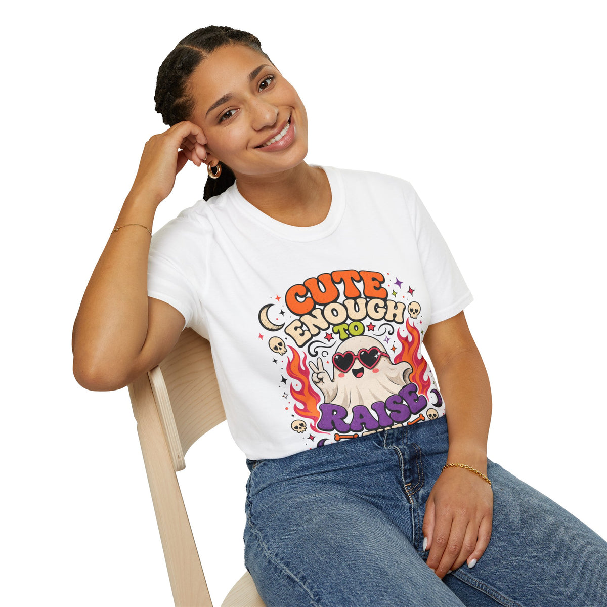 Halloween Cute Enough Unisex Softstyle T-Shirt