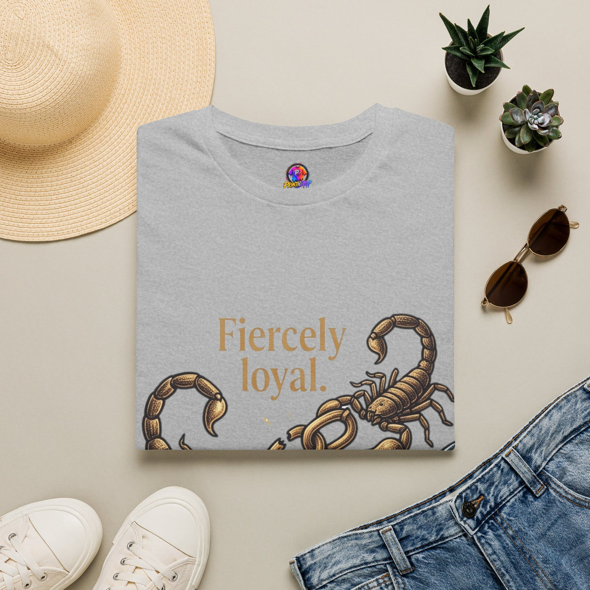 Scorpio T-Shirt — Fiercely Loyal, Easily Detached Zodiac Tee