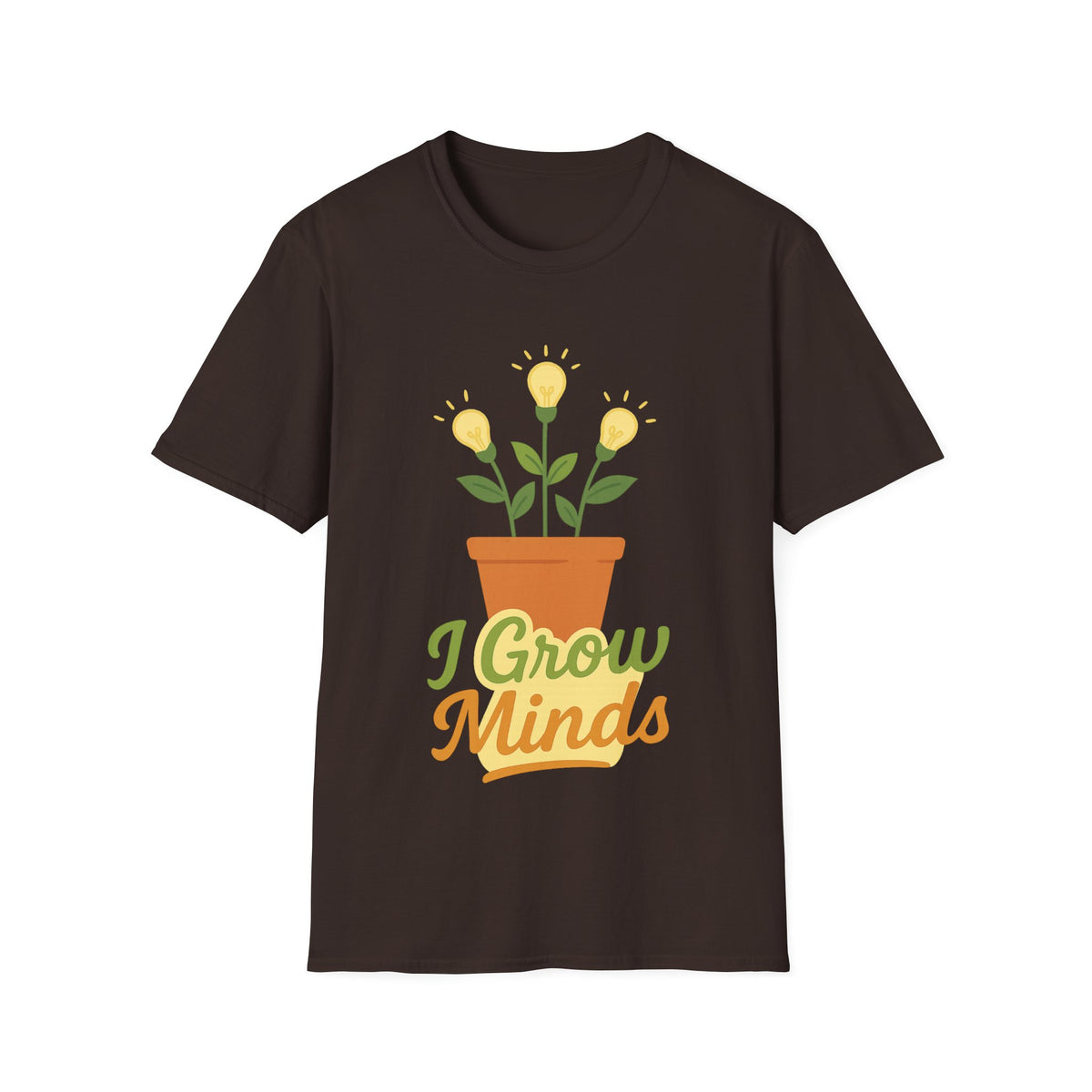 "I Grow Minds" Botanical Teacher Tee | Cute Flower Graphic T-Shirt - Trending Now - September 2026