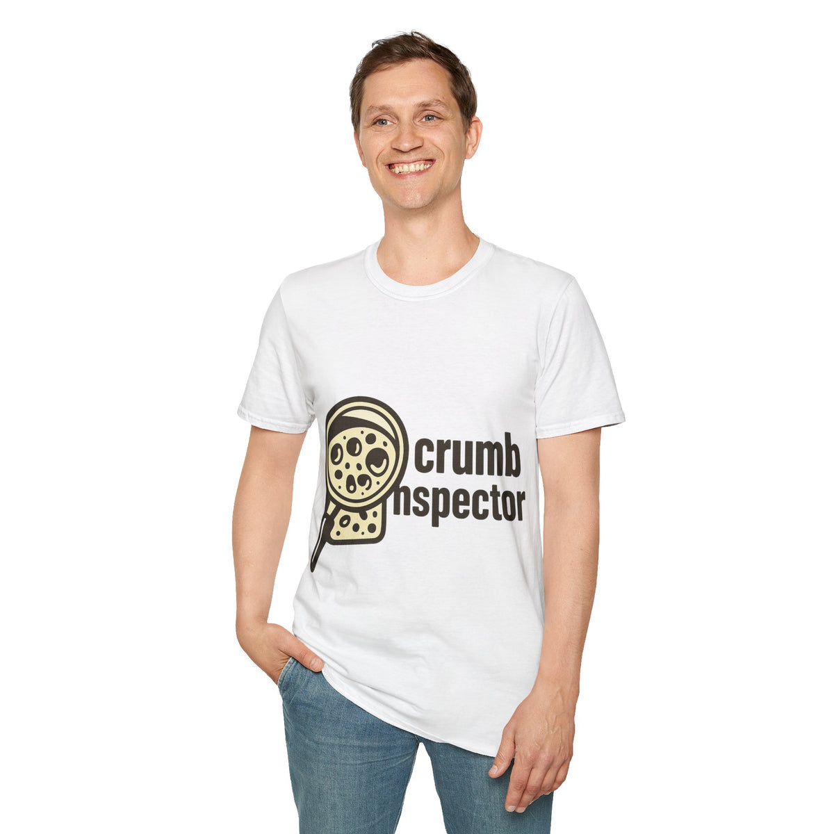 "Crumb Inspector" Funny Sourdough Bread Detective Tee - Cute Artisan Baker Gift White T-Shirt - Trending Now - September 2026