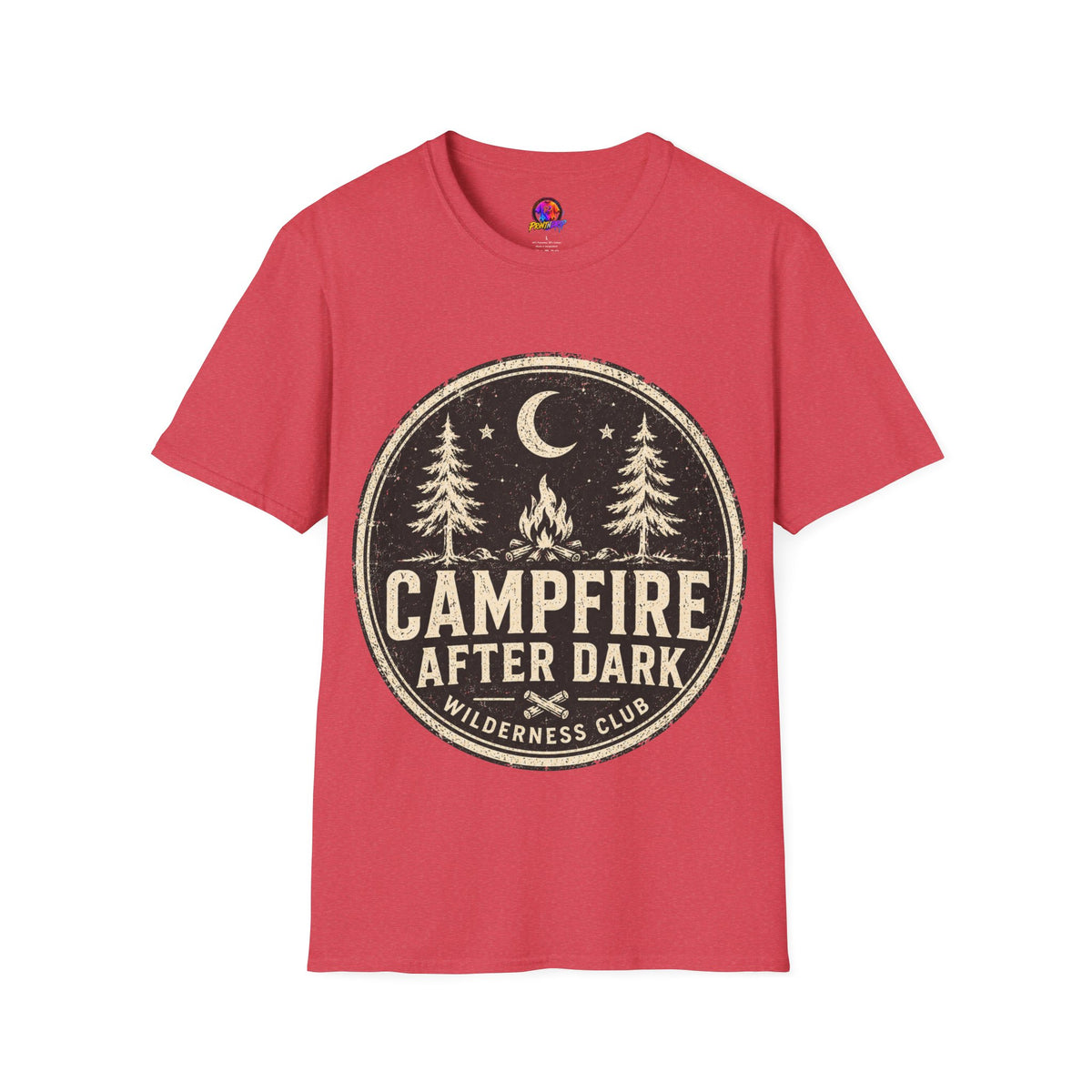 Campfire After Dark Tee — Vintage Wilderness Camping T-Shirt