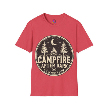 Campfire After Dark Tee — Vintage Wilderness Camping T-Shirt