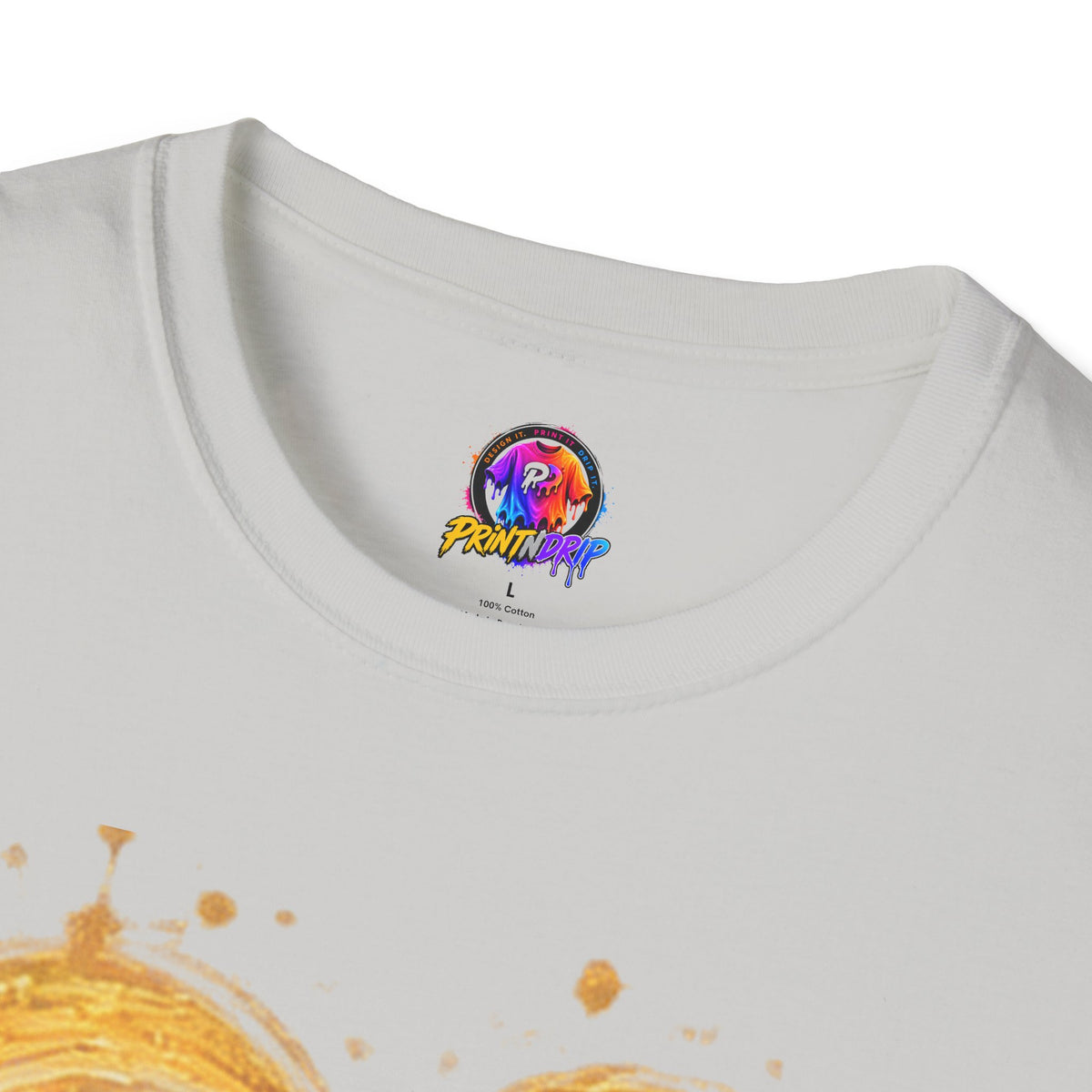 Childhood Cancer Awareness T-Shirt — "Fighter Today Brighter Tomorrow" Gold Ribbon