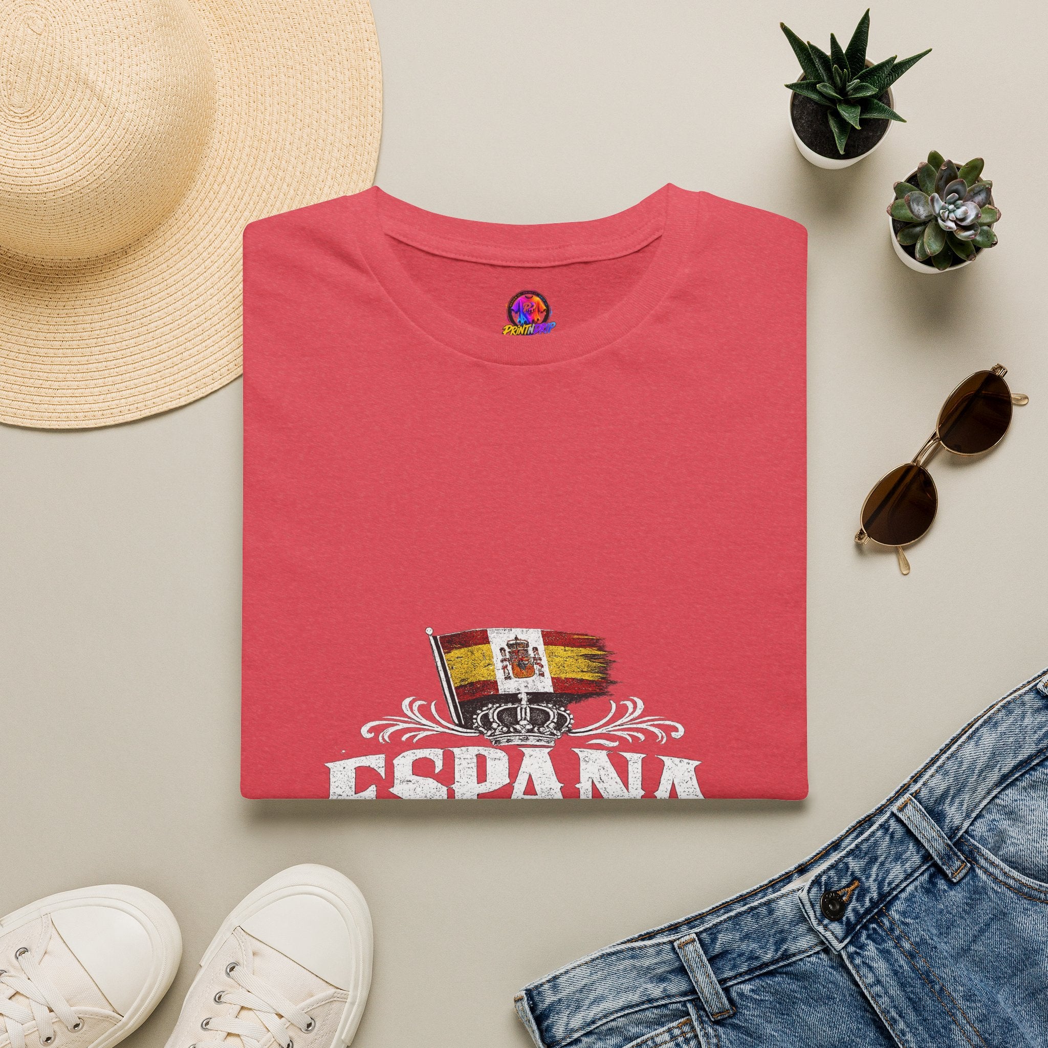 Spain Flag Crest T-Shirt — Spanish Pride Graphic Tee