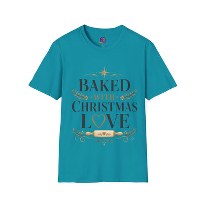 T-Shirt — "Baked With Christmas Love" Holiday Baking Shirt