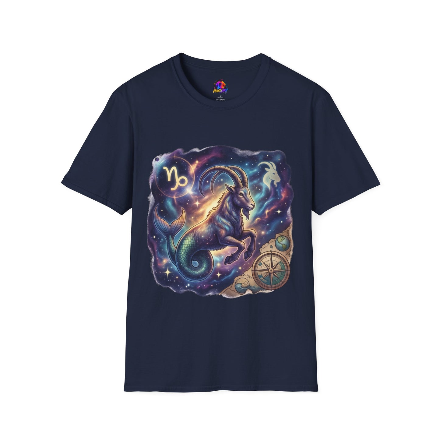 Capricorn Zodiac T-Shirt — Celestial Goat Astrology Tee