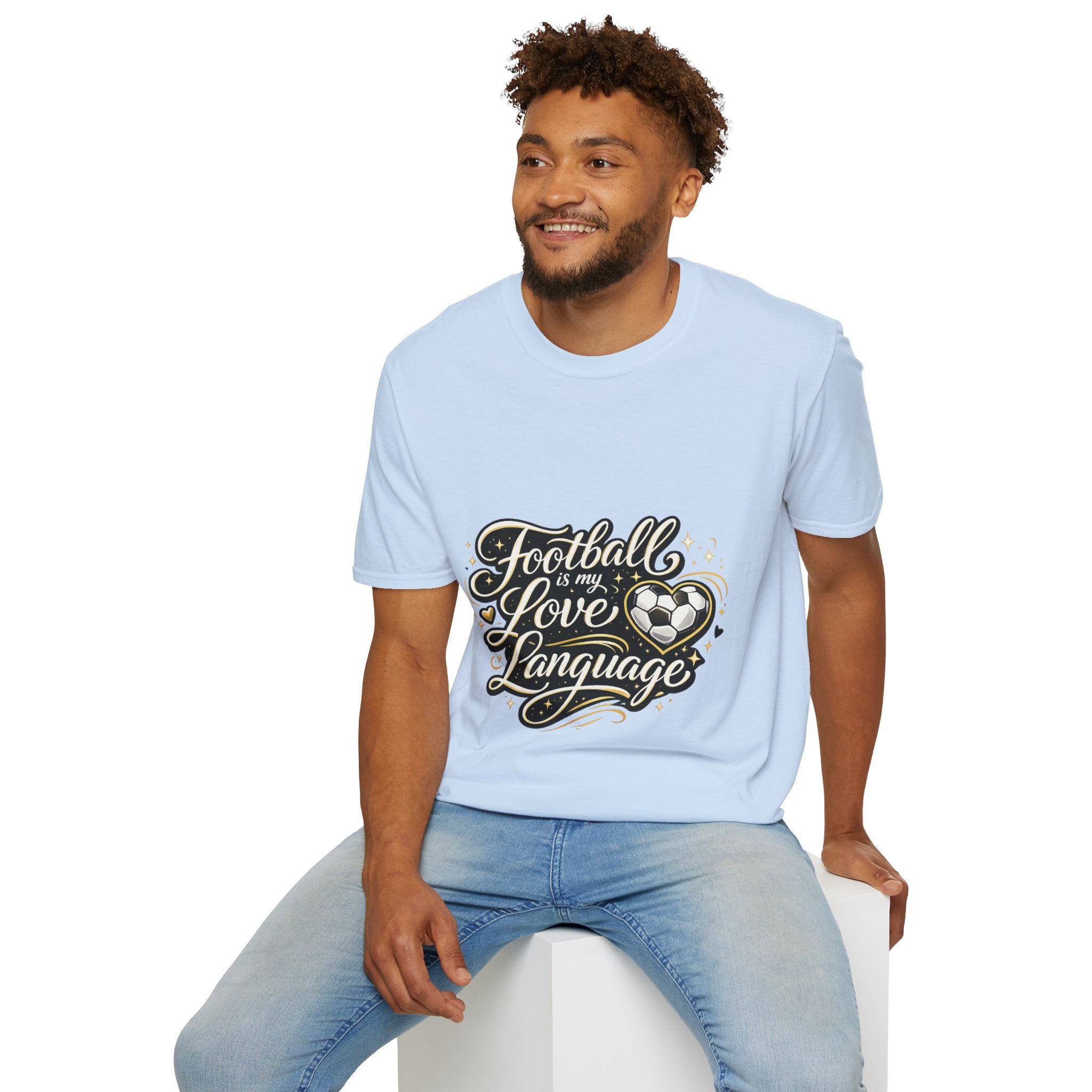 Women's/Unisex Soccer Fan Shirt Football Is My Love Language Tee —
