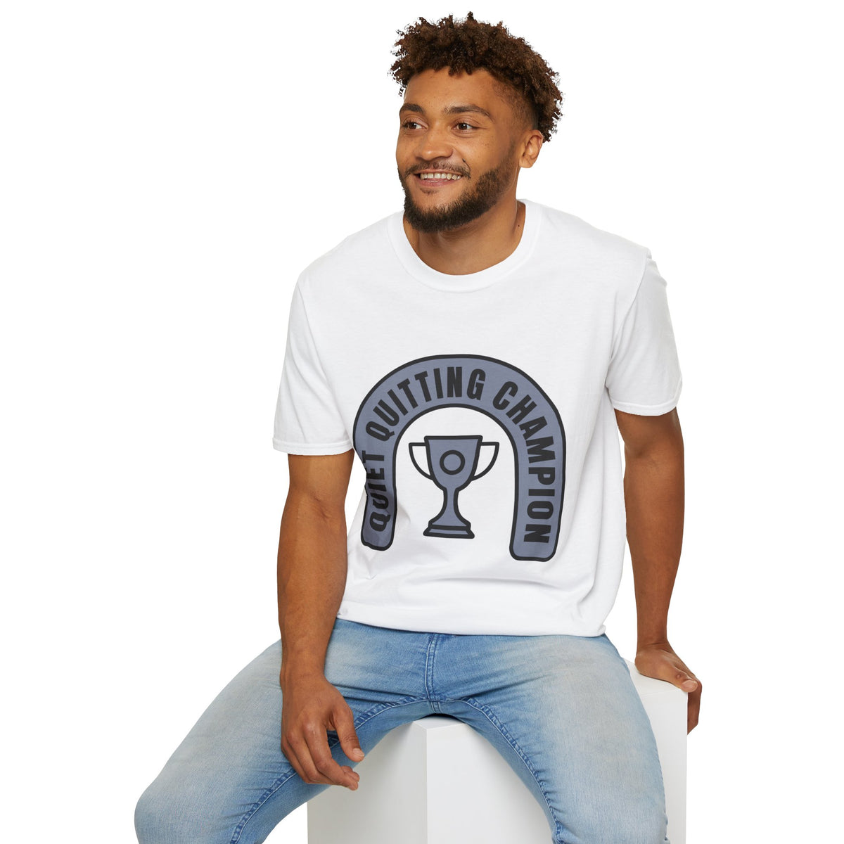 Quiet Quitting Champion T-Shirt — Funny Workplace Trophy Tee - Trending Now - August 2026