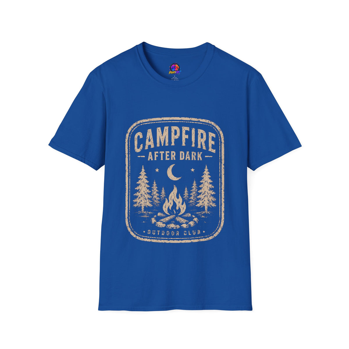 Campfire After Dark T-Shirt — Vintage Camping Graphic Tee