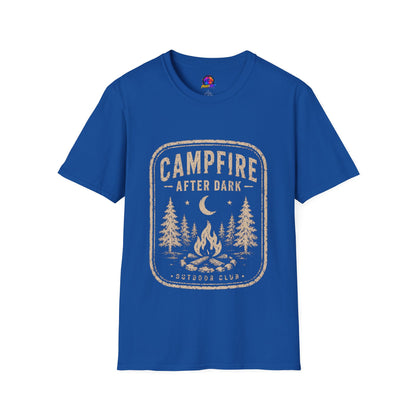 Campfire After Dark T-Shirt — Vintage Camping Graphic Tee