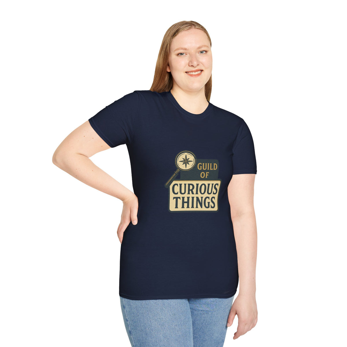 Curious Things T‑Shirt — Guild of Curious Vintage Badge Tee - Trending Now - August 2026