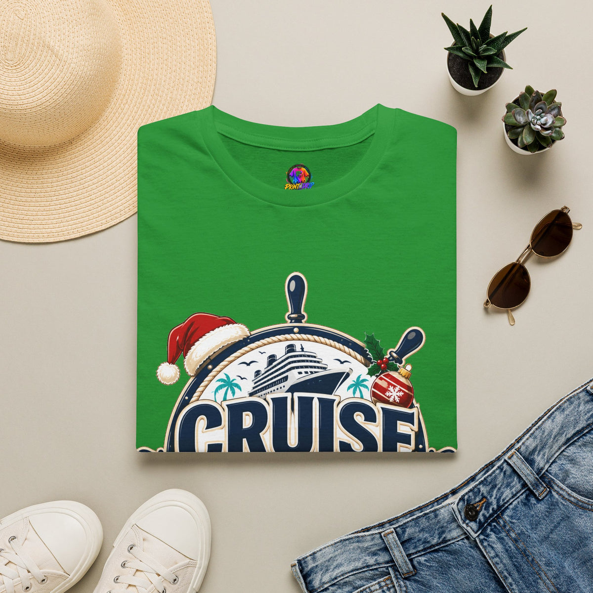 Cruise Crew Christmas T-Shirt — Holiday Cruise Vacation Tee