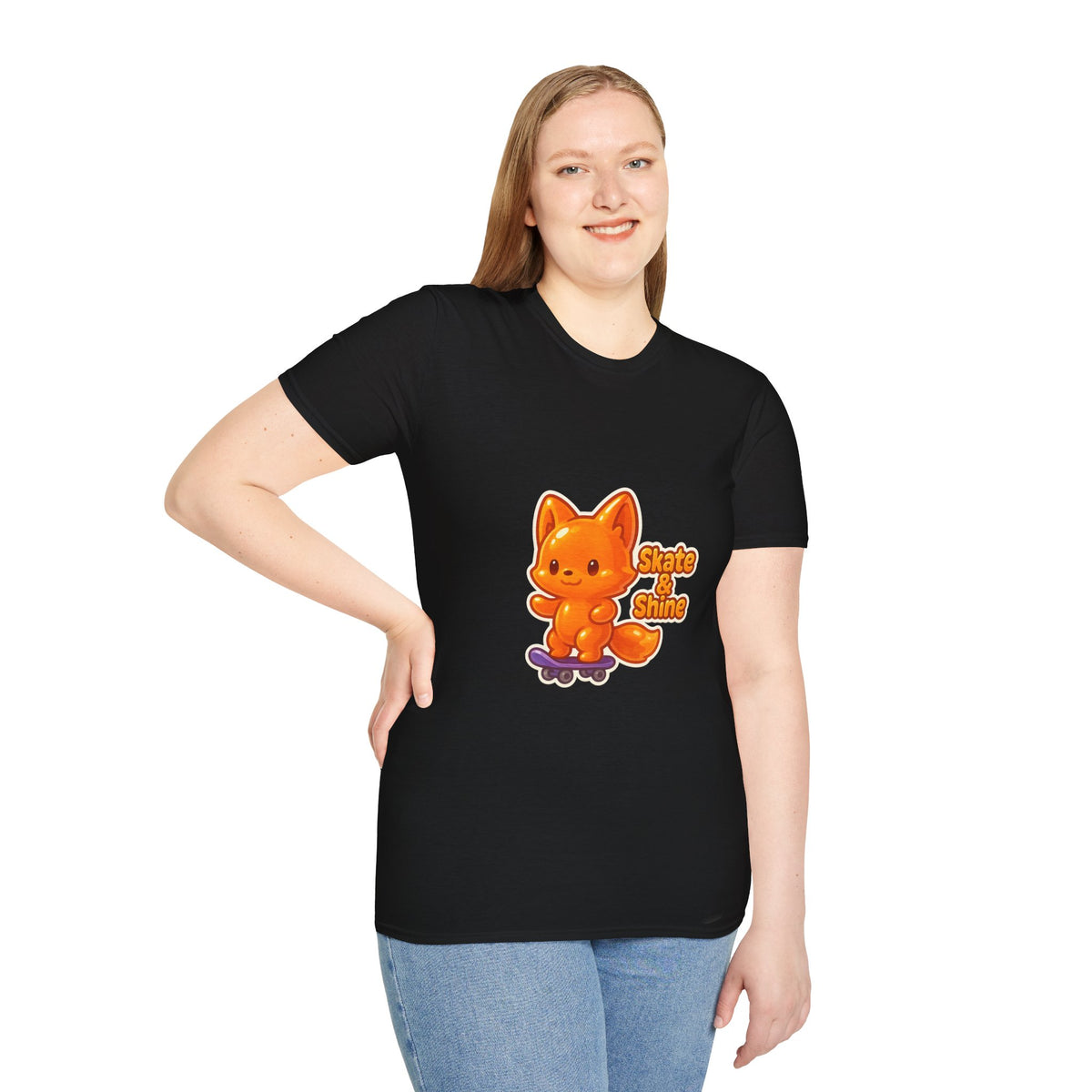 Cute Orange Fox Skateboard T-Shirt — "Gotta Skate" Graphic Tee - Trending Now - October 2026