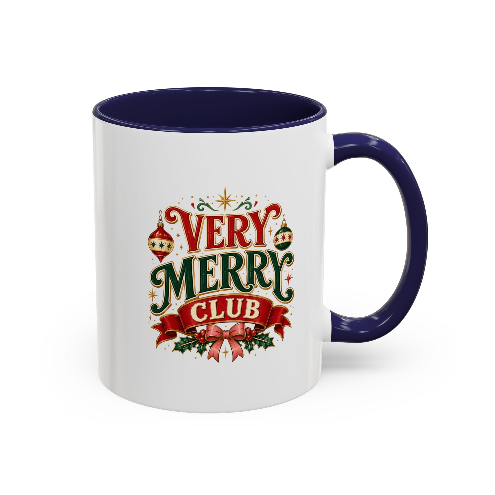 Very Merry Club Coffee Mug — Christmas Holiday Accent Mug