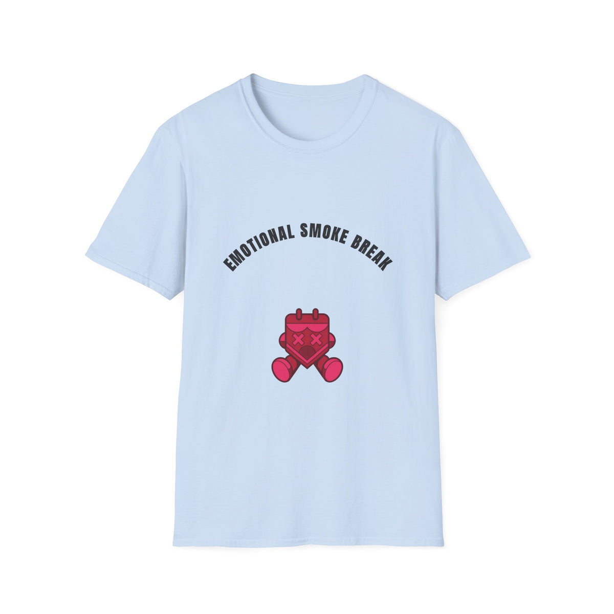 Emotional Smoke Break T-Shirt — Funny Self-Care Graphic Tee with Heart Character - Trending Now - September 2026