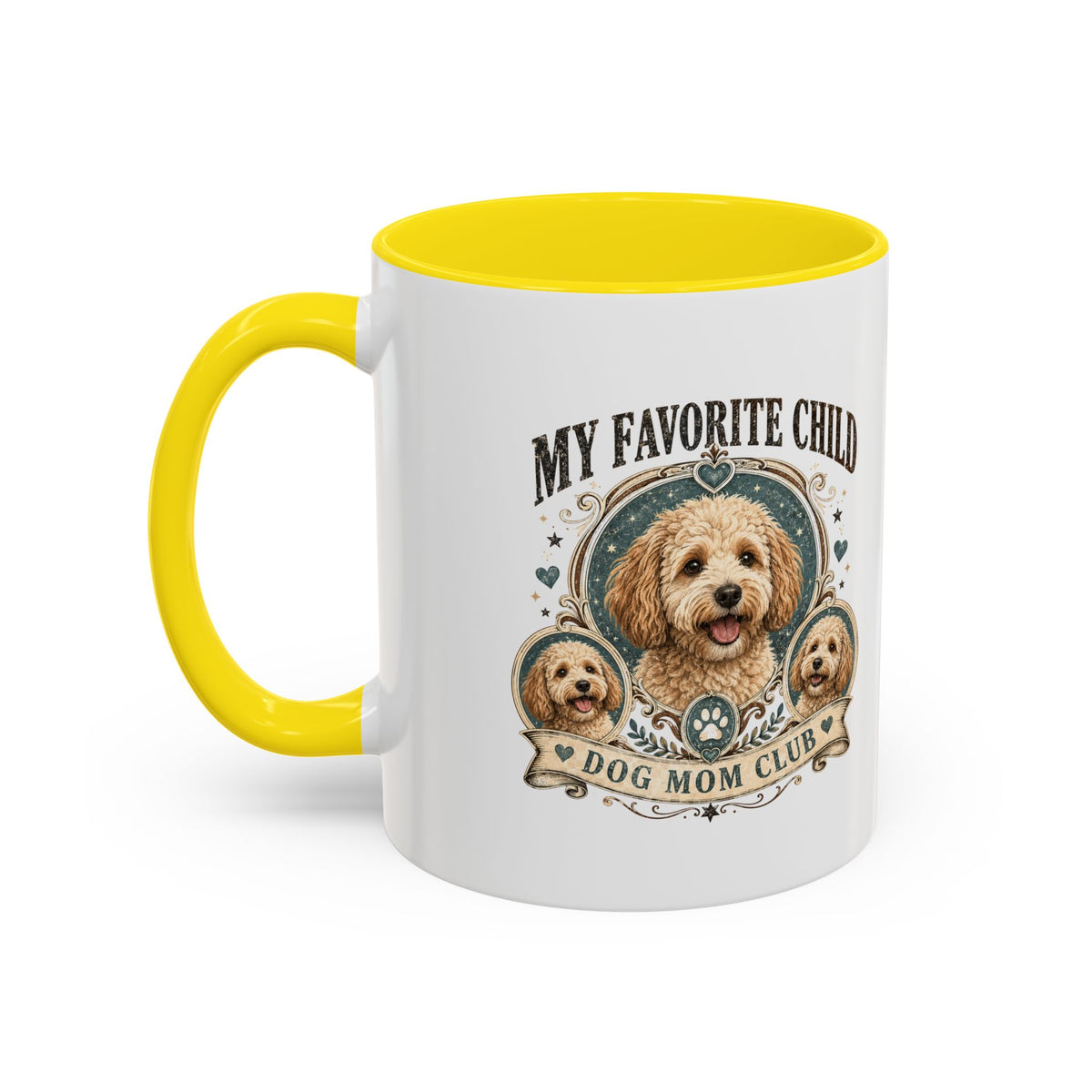 Milo Bailey Dog Dad Mom Dog Mom Coffee Mug – “My Favorite Child” Cute Paw Print Accent Mug