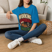 Working Through Christmas T-Shirt — Funny Holiday Nurse/Worker Gift