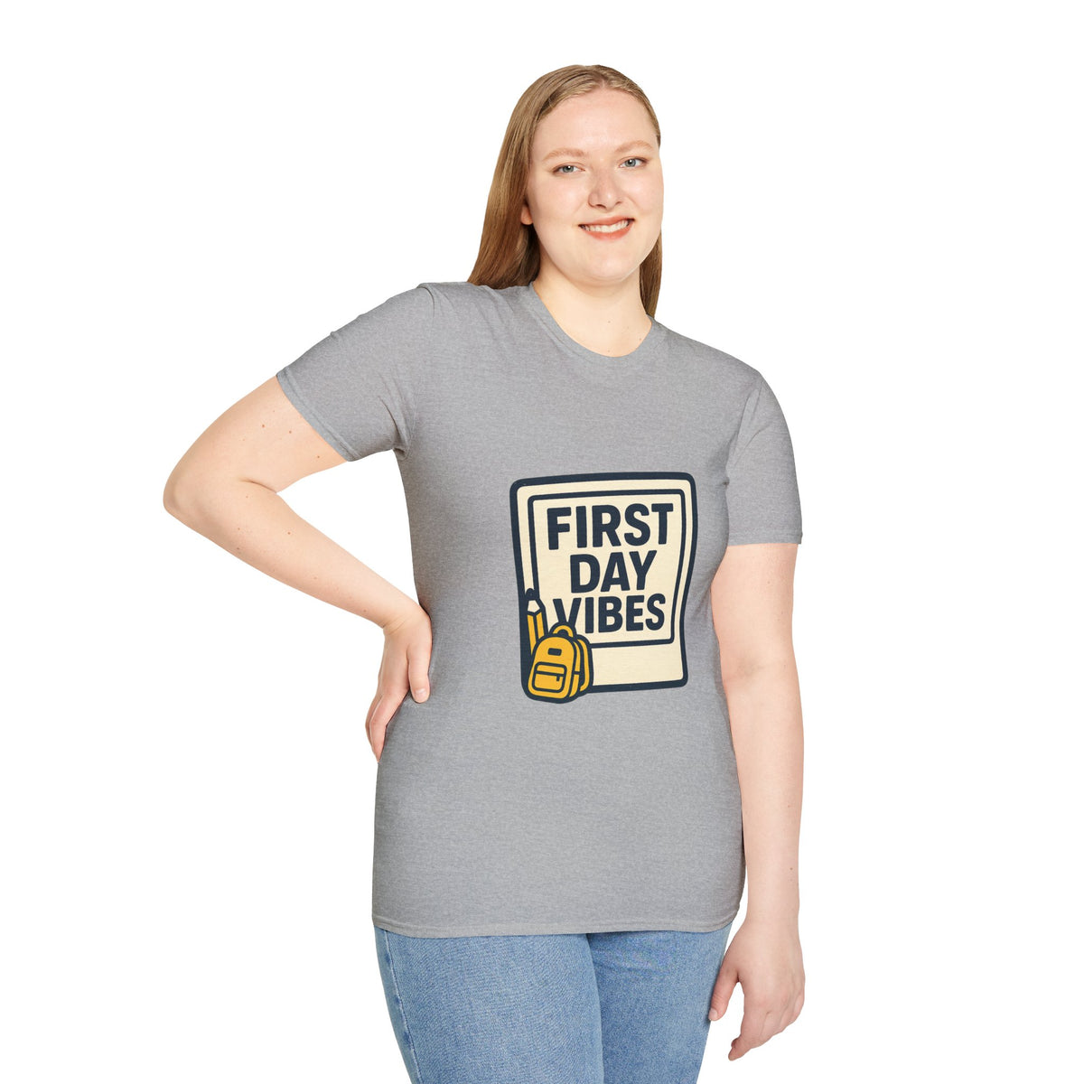 First Day Vibes T-Shirt — 'First Day' Retro Badge Tee - Trending Now - September 2026
