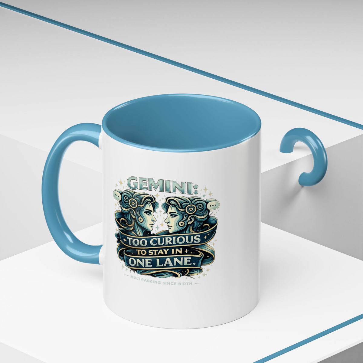 Zodiac Gemini Accent Coffee Mug