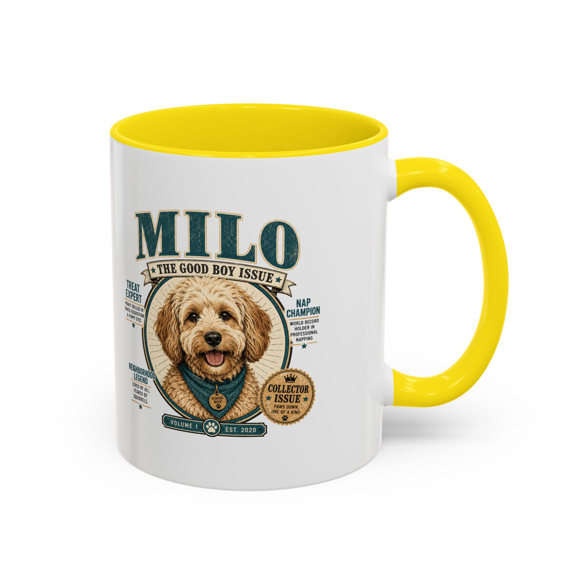 Milo Bailey Dog Dad Mom Milo Dog Mug — “The Good Boy Issue” Decorative Coffee Cup