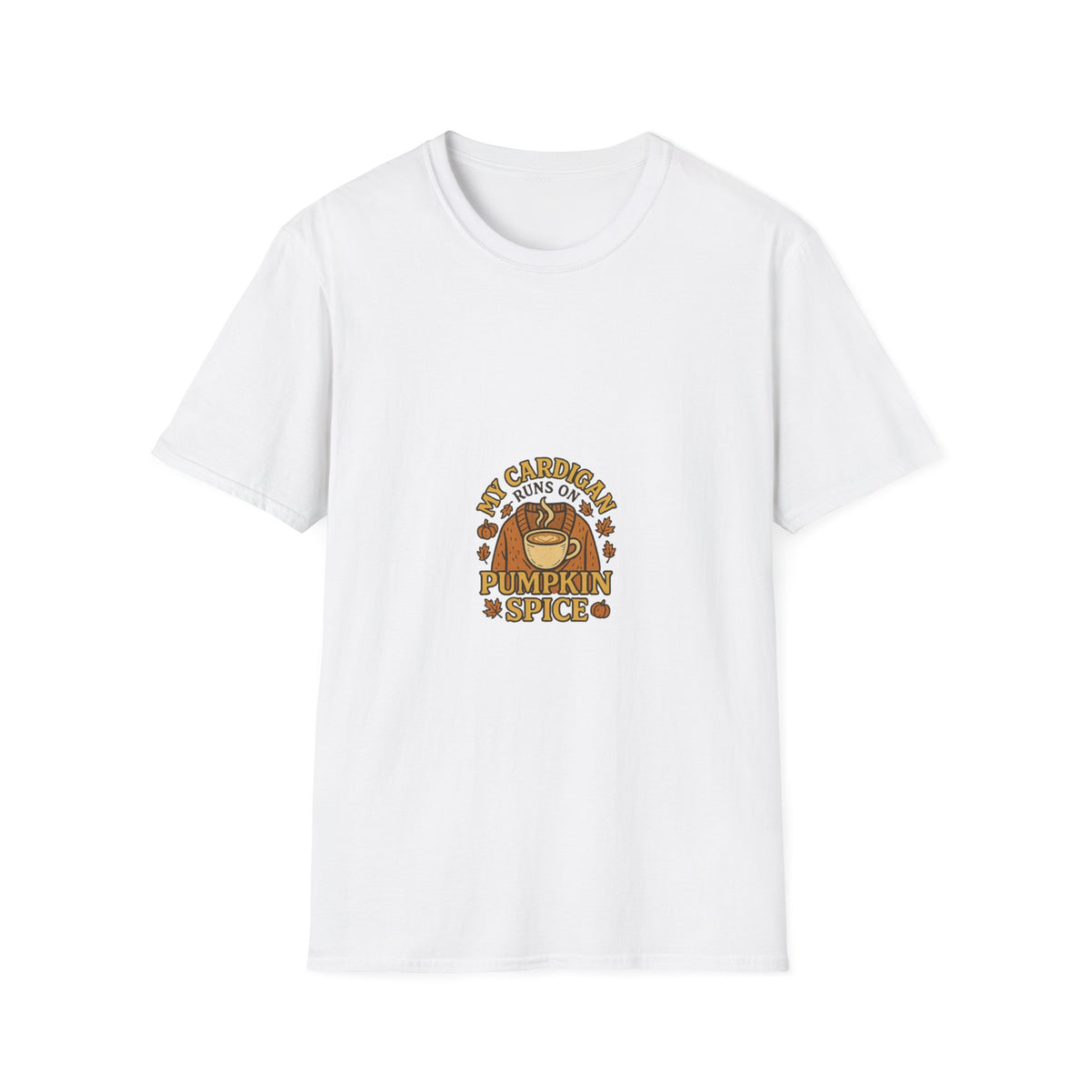 Pumpkin Spice Crewneck T-Shirt — 'My Cardigan Smells Like Pumpkin Spice' Fall Graphic Tee - Trending Now - October 2026