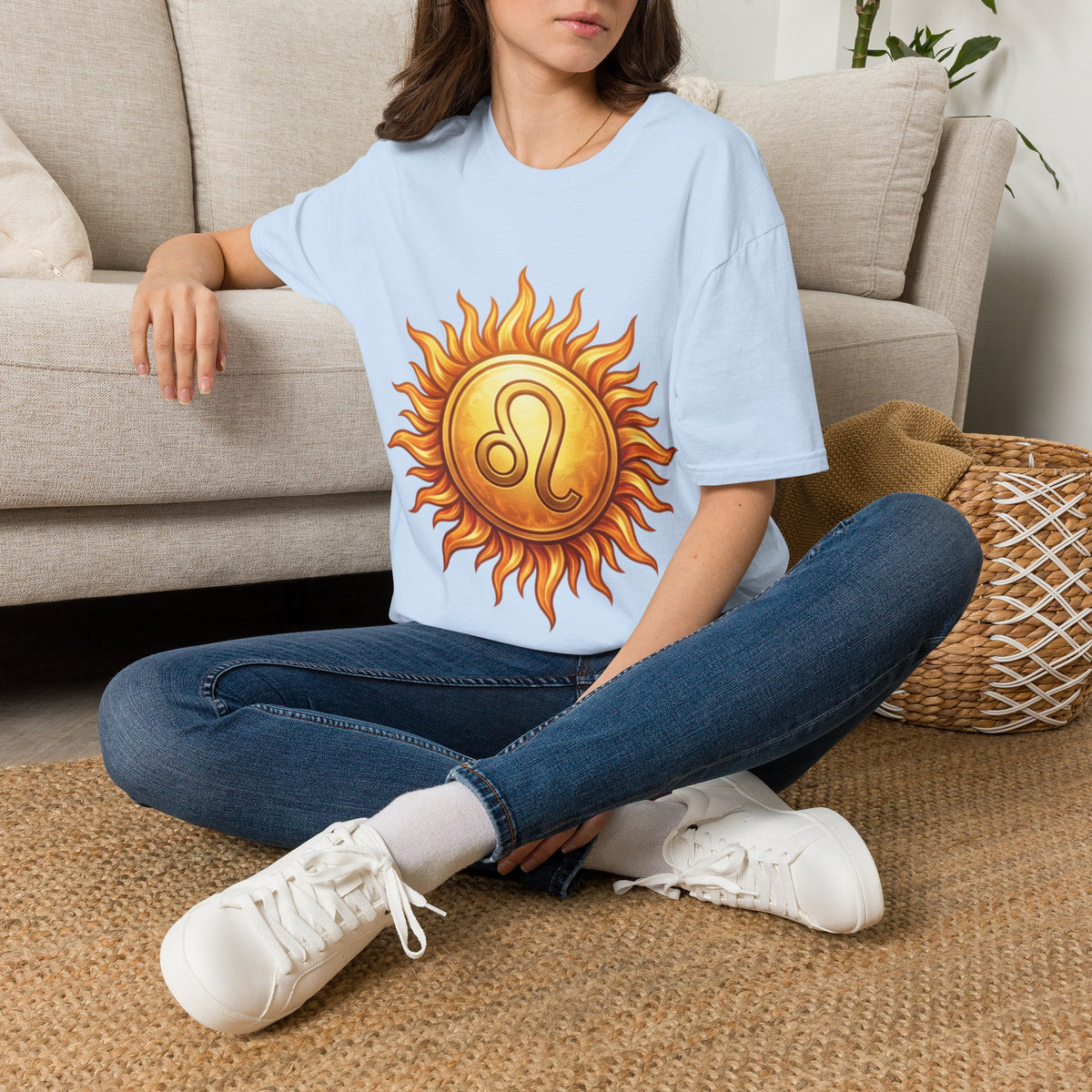 Leo Sun T‑Shirt — Zodiac Sunburst Graphic Tee