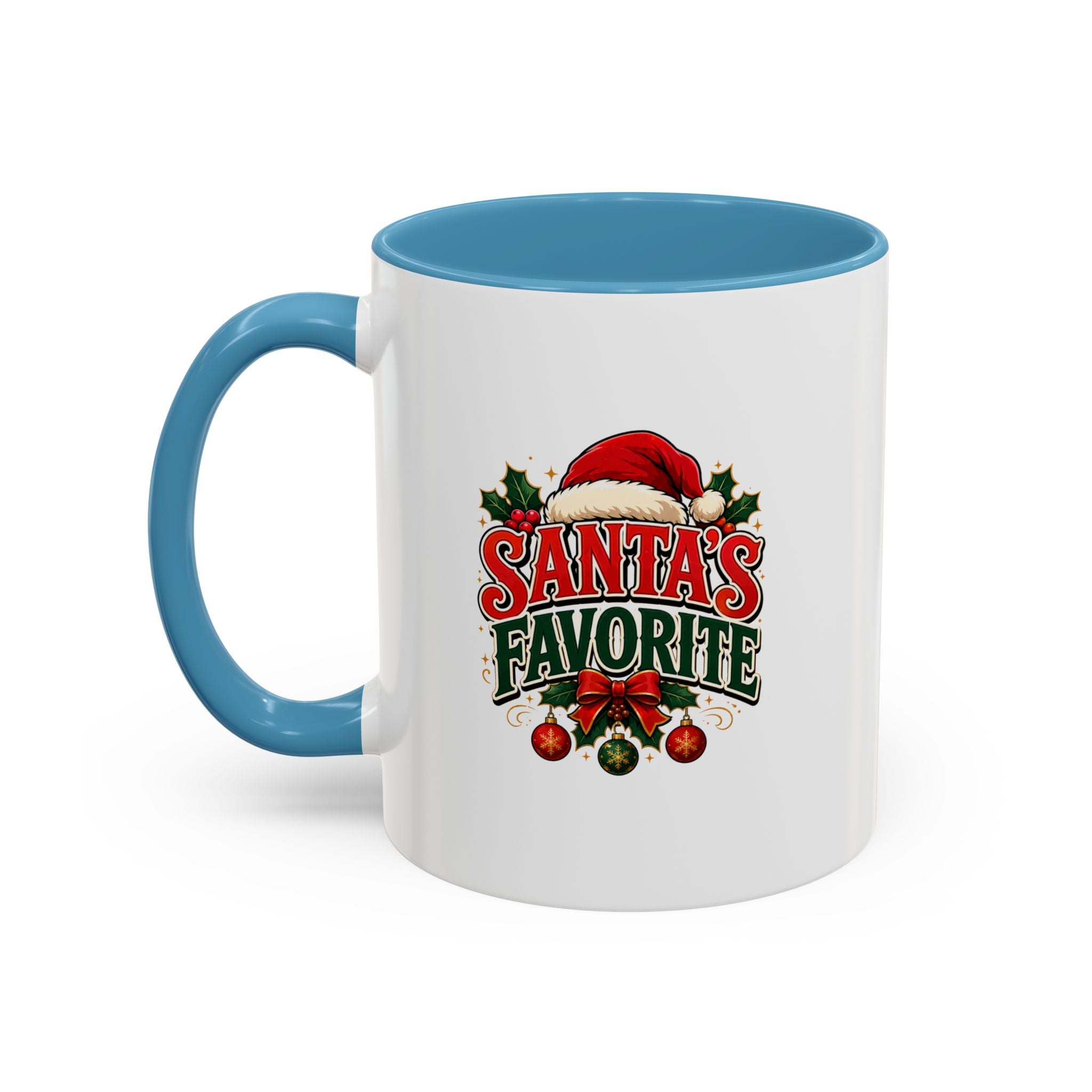 Santa's Favorite Accent Coffee Mug – Festive Holiday Ceramic Gift