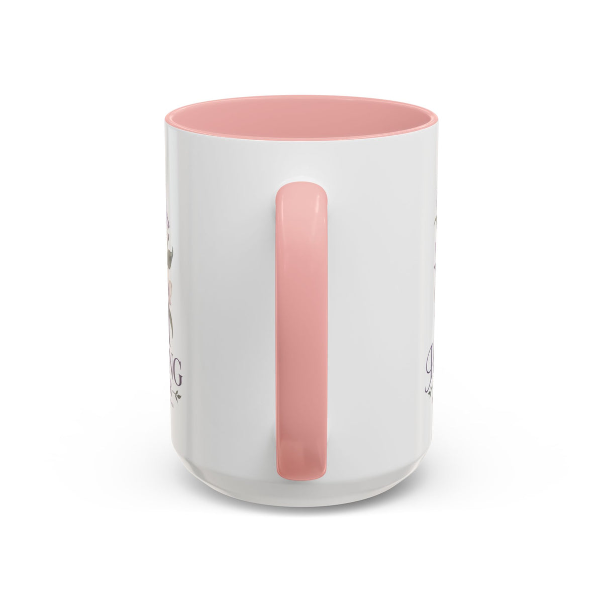 Healing Is Power Purple Ribbon Coffee Mug — Domestic Violence Awareness Accent Mug (11/15oz)
