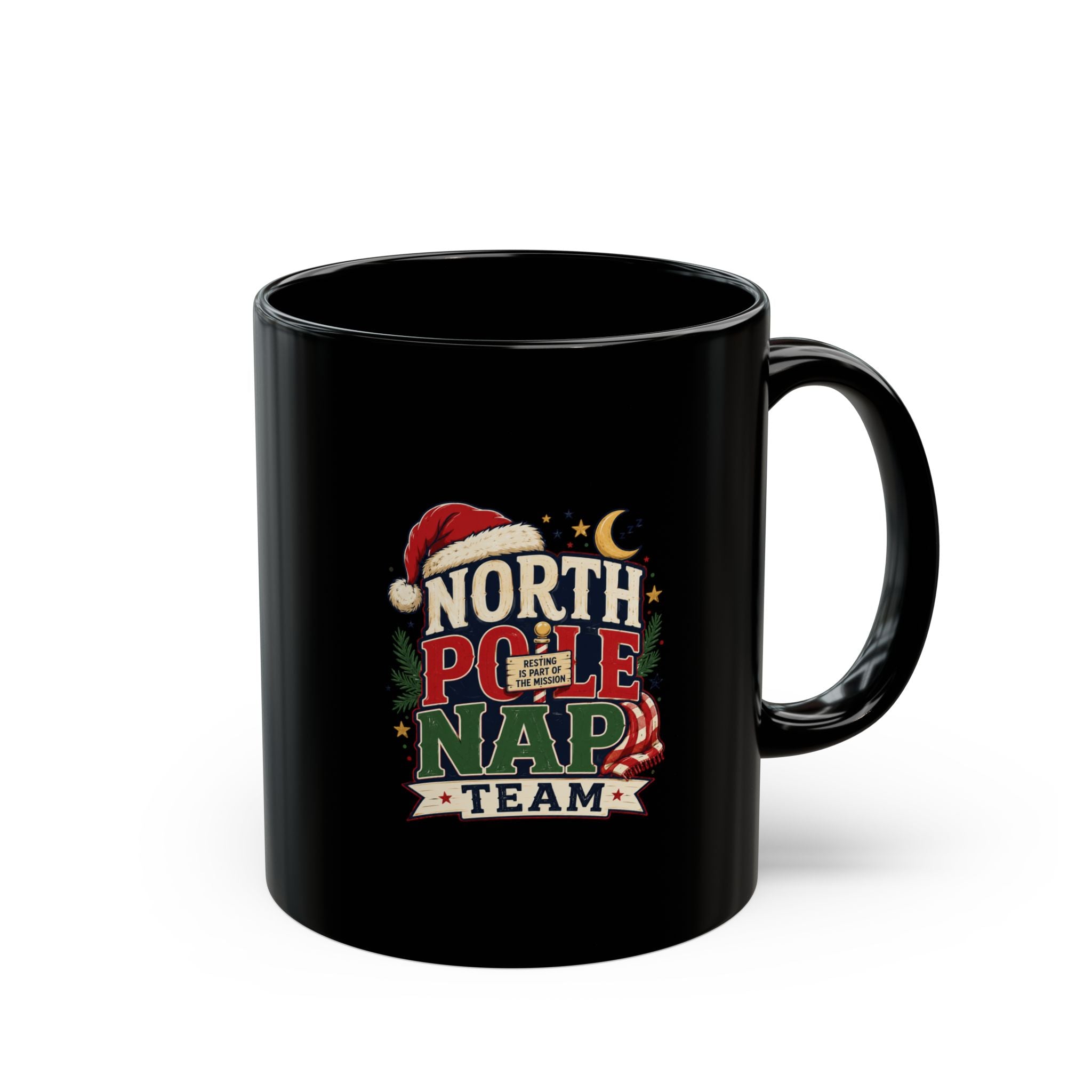 North Pole Nap Team Christmas Mug — Holiday Coffee Cup