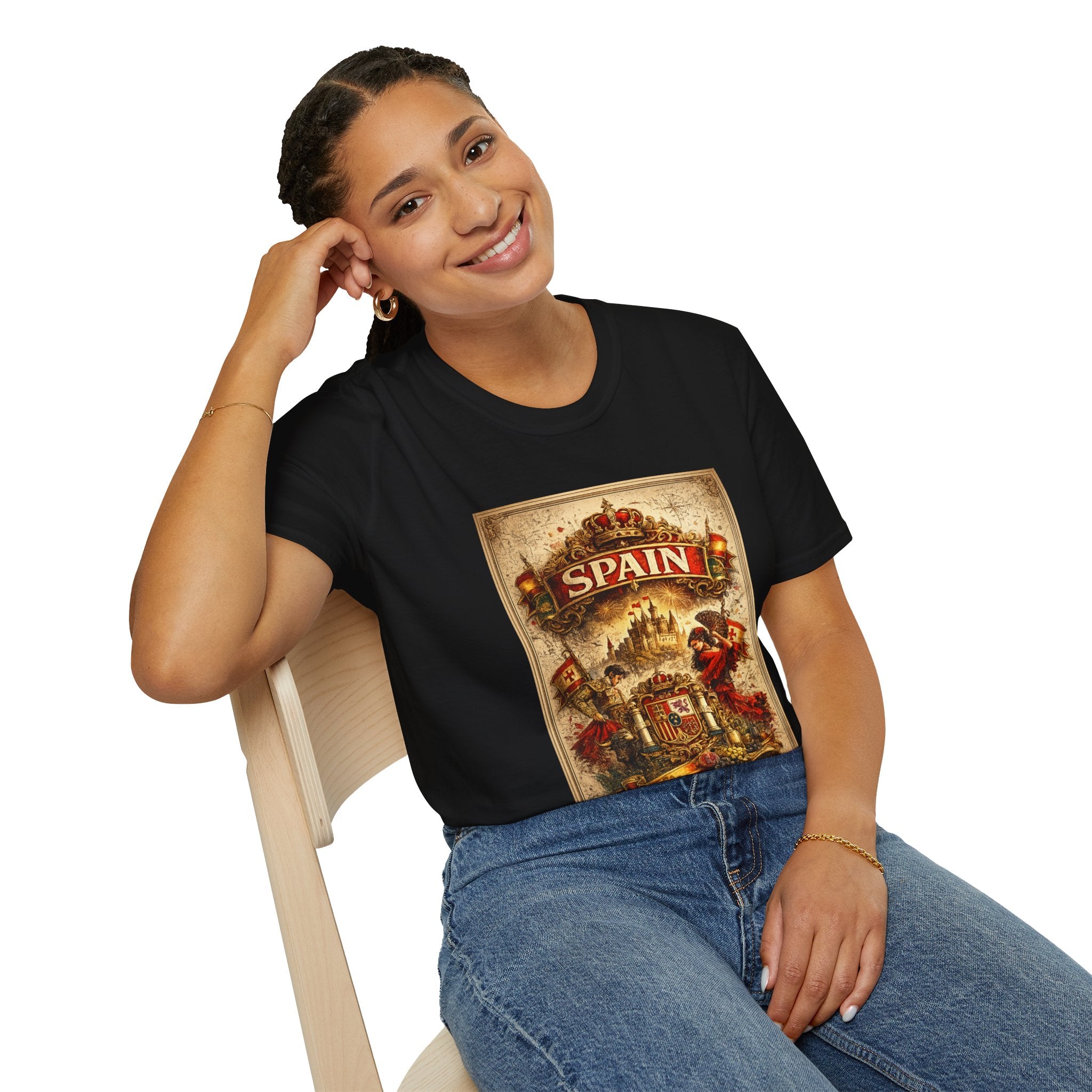 Spain Vintage Travel Graphic T‑Shirt — Retro Spanish Landmark Tee