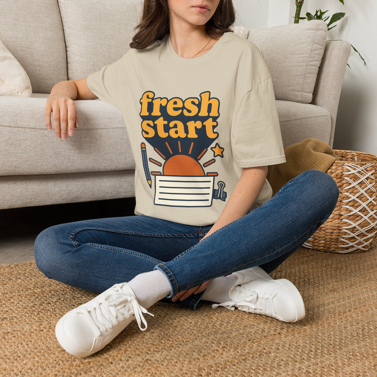 Fresh Start T-Shirt – Retro Sunrise Graphic  - Trending Now - August 2026