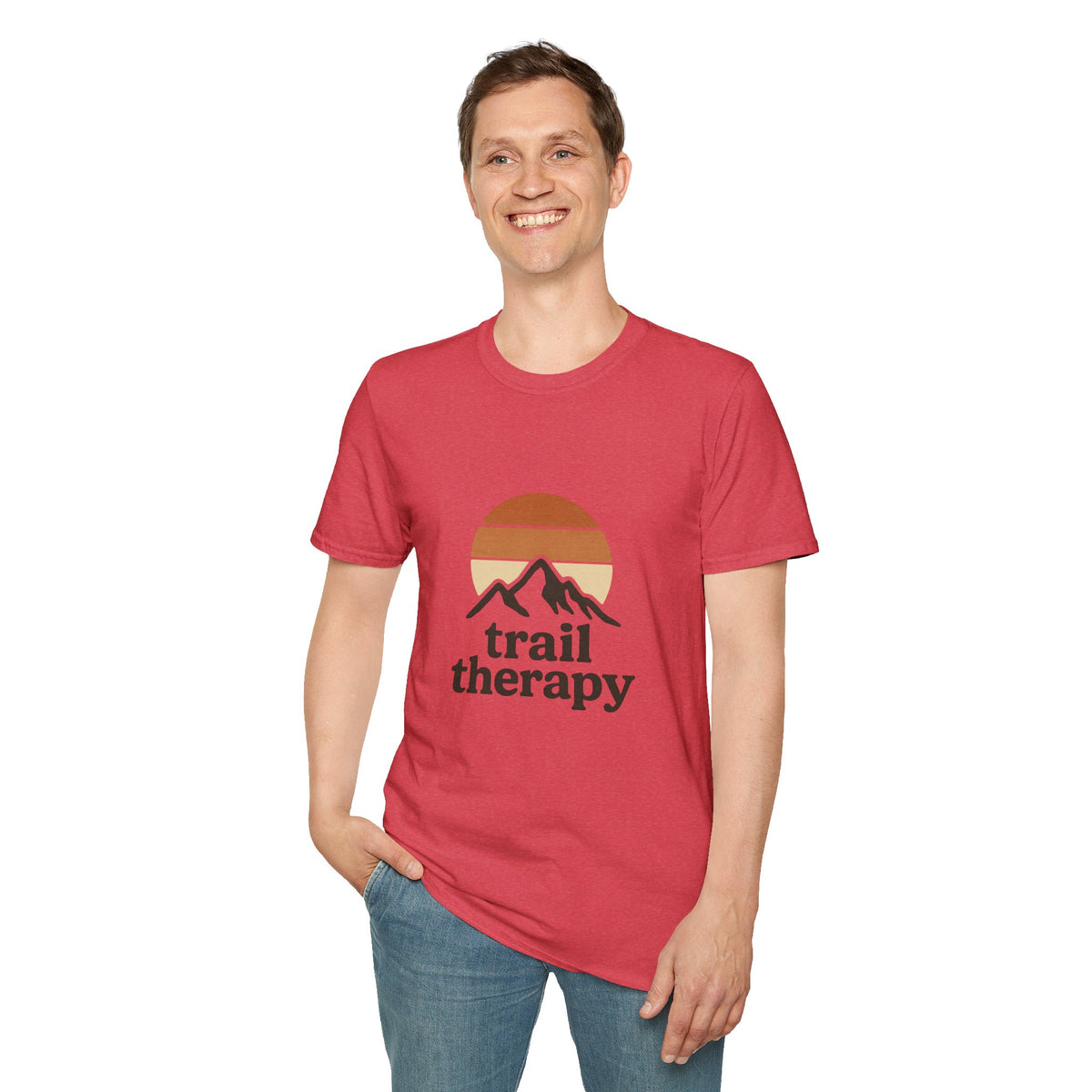 Mountain Therapy Sunset T‑Shirt — Retro Nature Adventure Tee - Trending Now - August 2026