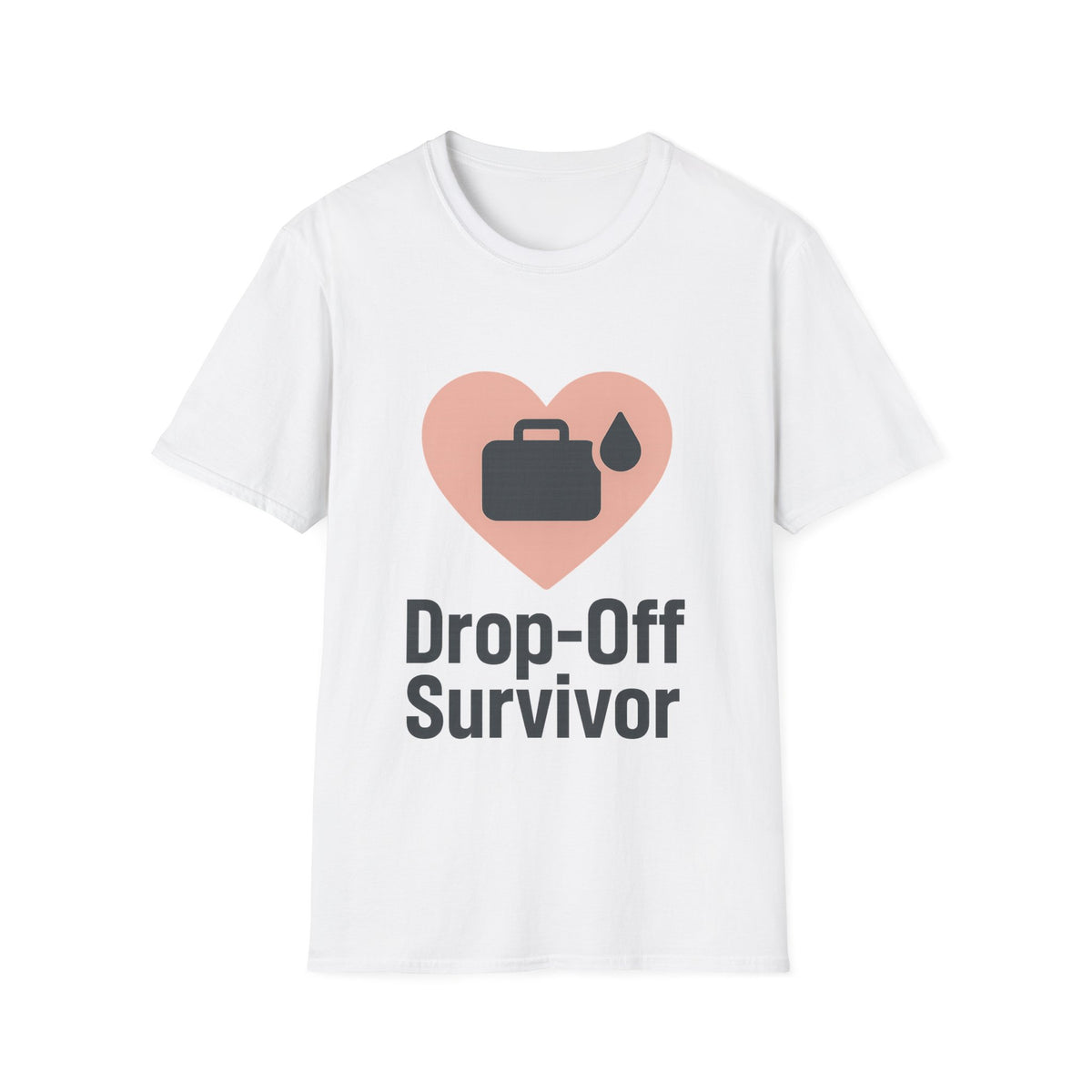 Drop-Off Survivor T-Shirt — Heart & Inkjet Printer Rescue Tee - Trending Now - August 2026