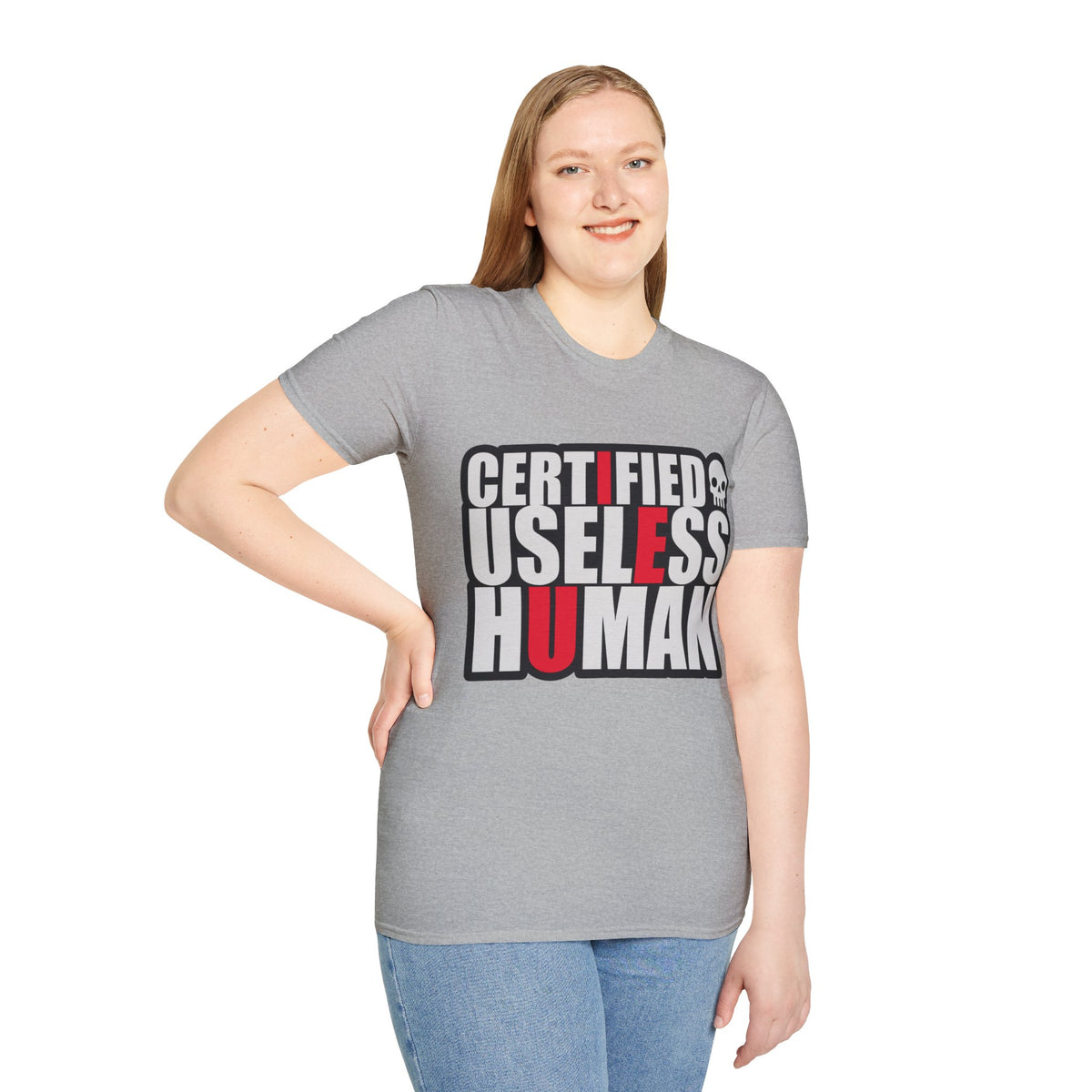 Certified Useless Human T-Shirt — Funny Sarcastic Graphic Tee - Trending Now - August 2026