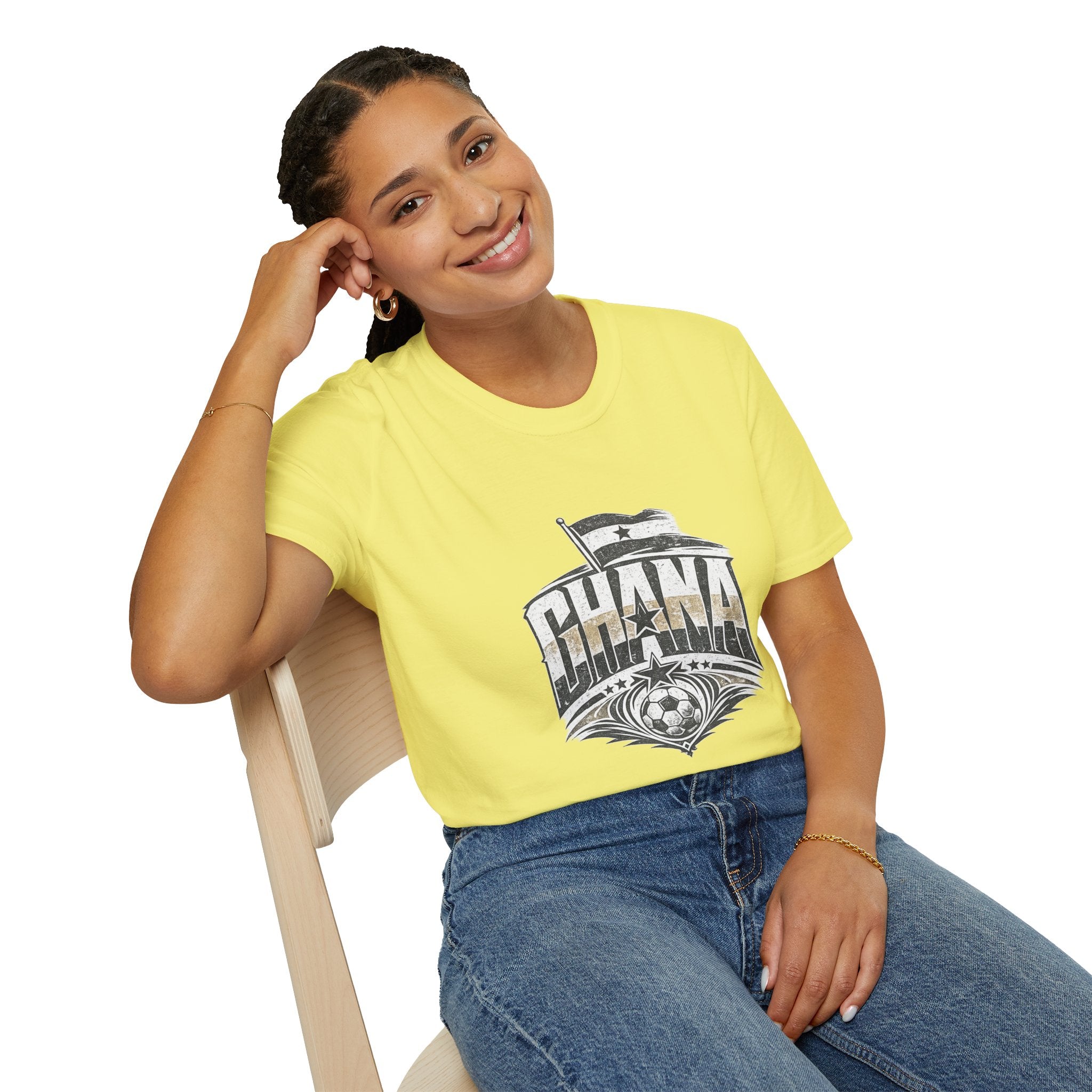 Ghana Vintage Flag T-Shirt — Retro Ghana Pride Graphic Tee