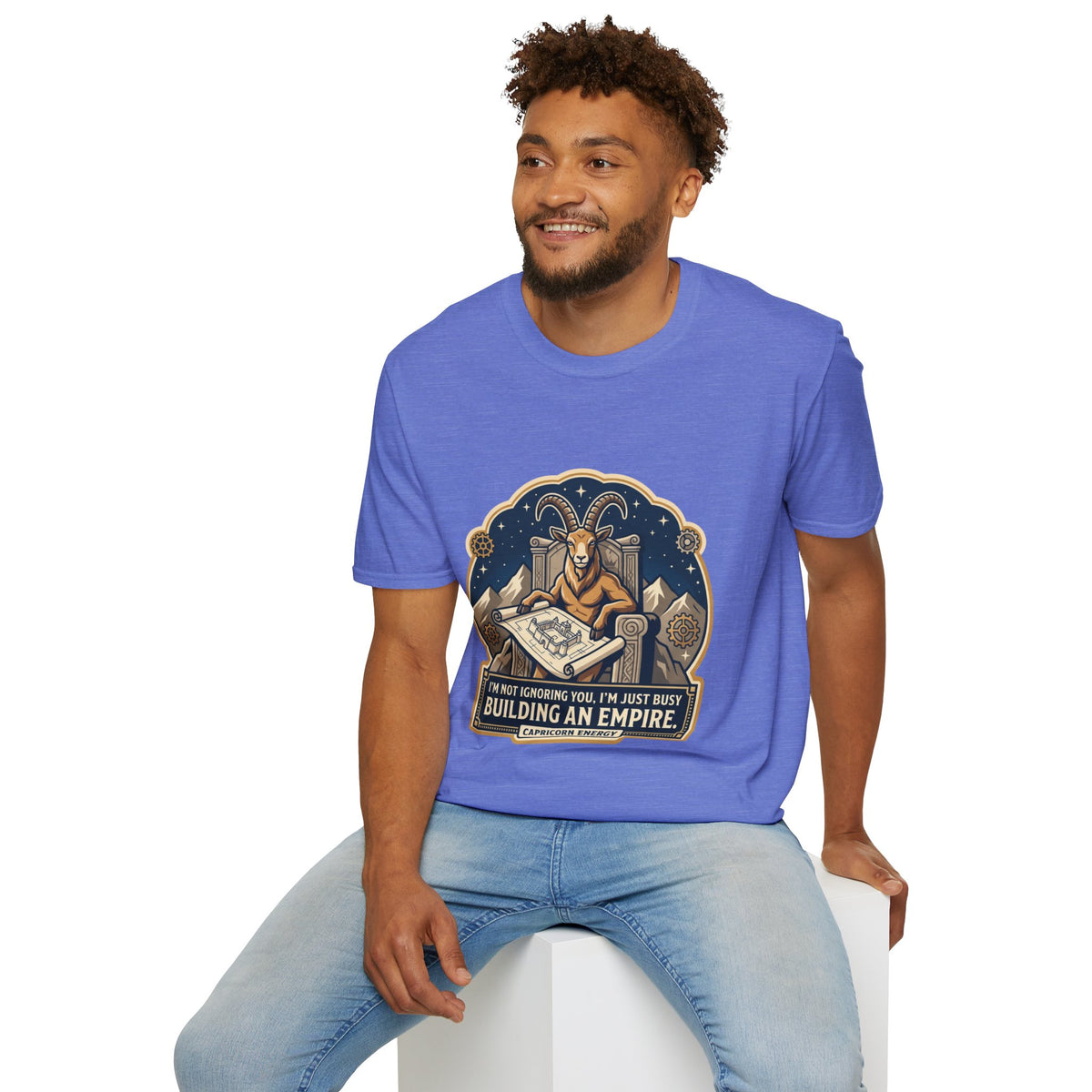 Capricorn Zodiac T-Shirt — "Building an Empire" Goat Horoscope Tee