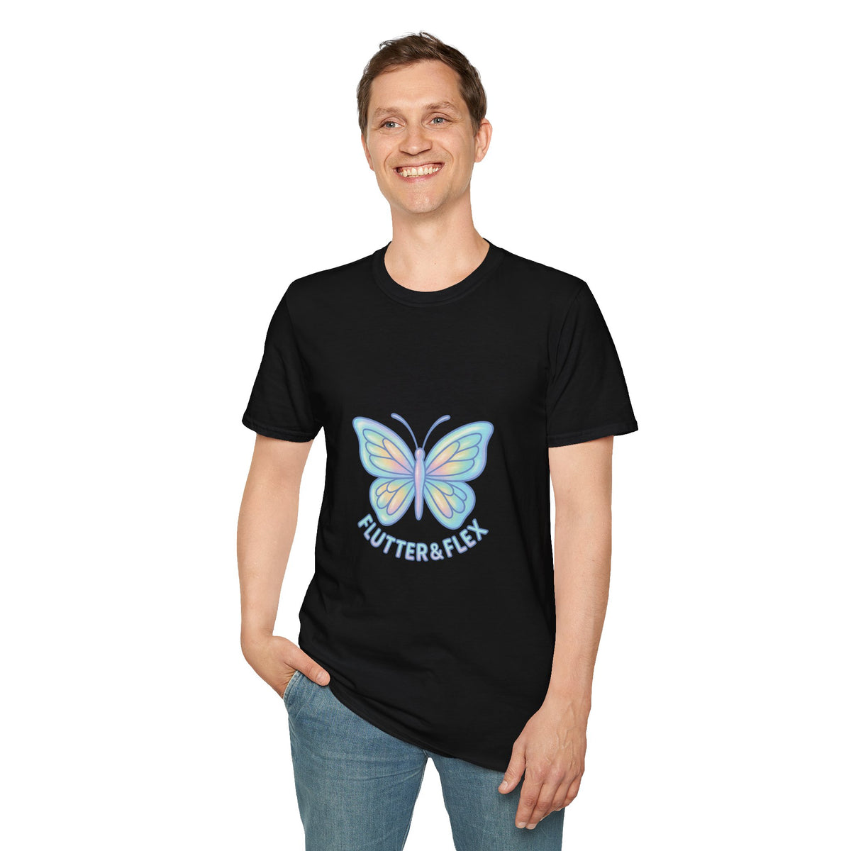 Butterfly Pastel Tee — 'Flutter & Fly' Small Chest Graphic T-Shirt - Trending Now - October 2026