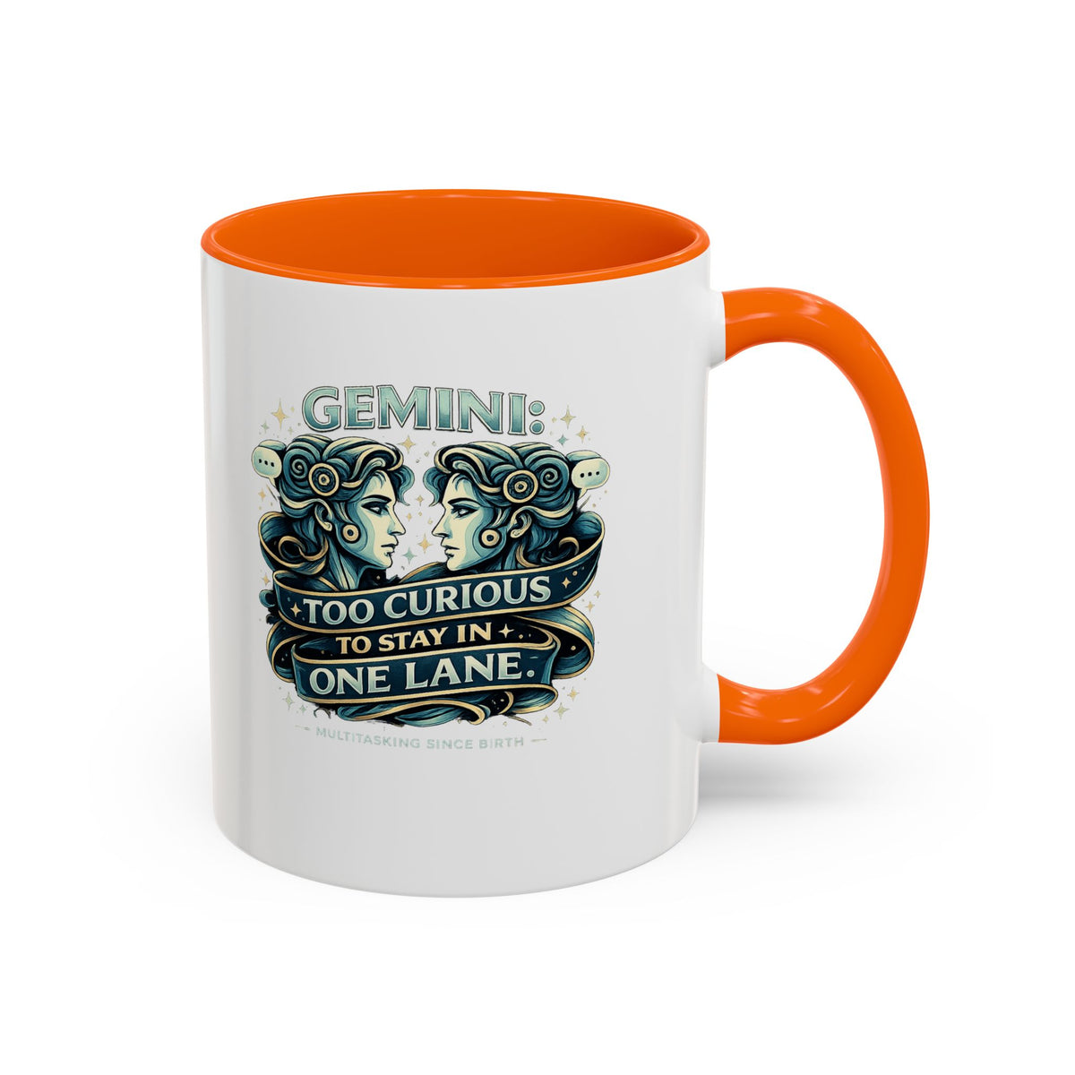 Zodiac Gemini Accent Coffee Mug