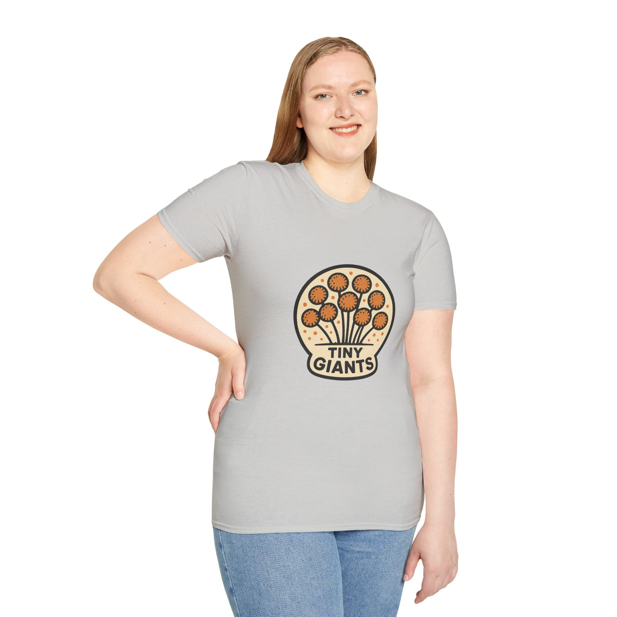 Tiny Giants Mushroom T-Shirt — Vintage Psychedelic Fungi Graphic Tee