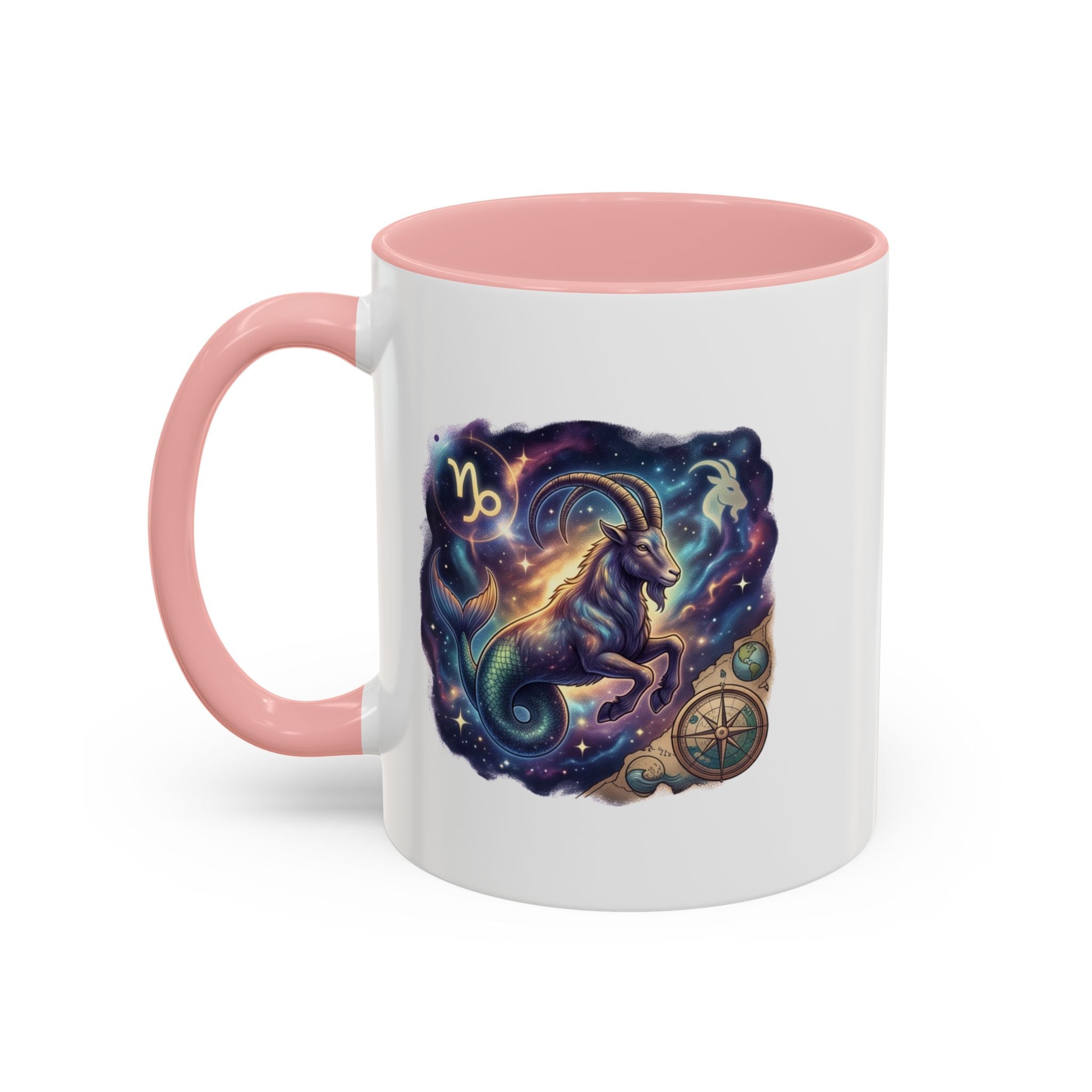 Capricorn Zodiac Coffee Mug — Celestial Goat Astrology Accent Mug