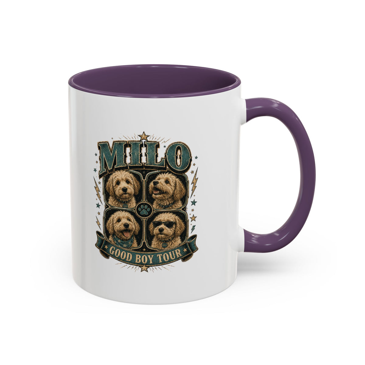 Milo Bailey Dog Dad Mom Milo 'Good Boy Tour' Accent Coffee Mug – Dog Lover