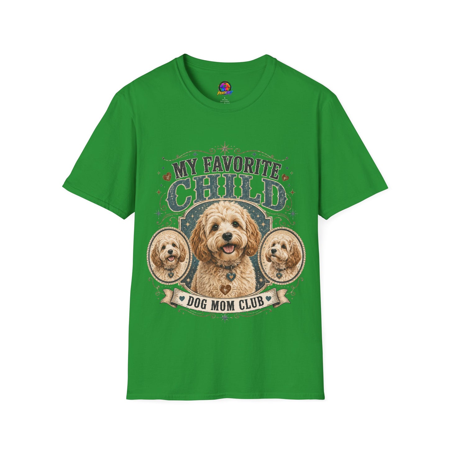 My Favorite Child Dog Mom T-Shirt — Cute Doodle Portrait Pet Lover Tee