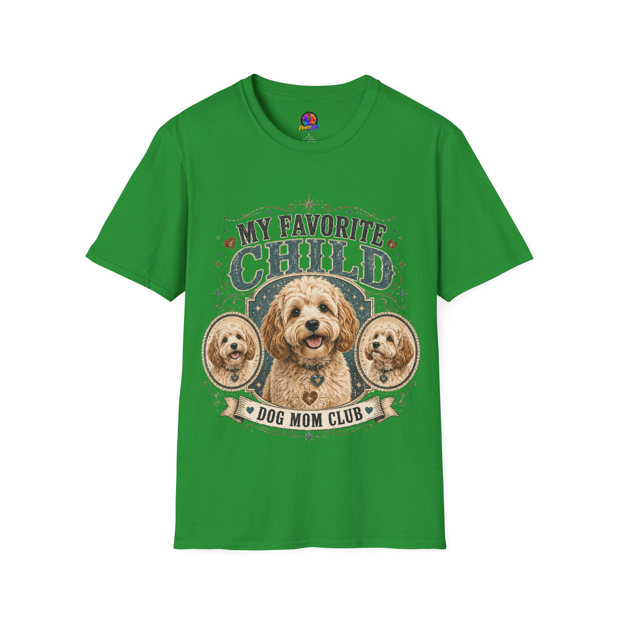 My Favorite Child Dog Mom T-Shirt — Cute Doodle Portrait Pet Lover Tee