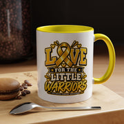 Coffee Mug — "Love for the Little Warriors" Childhood Cancer Awareness Accent Mug