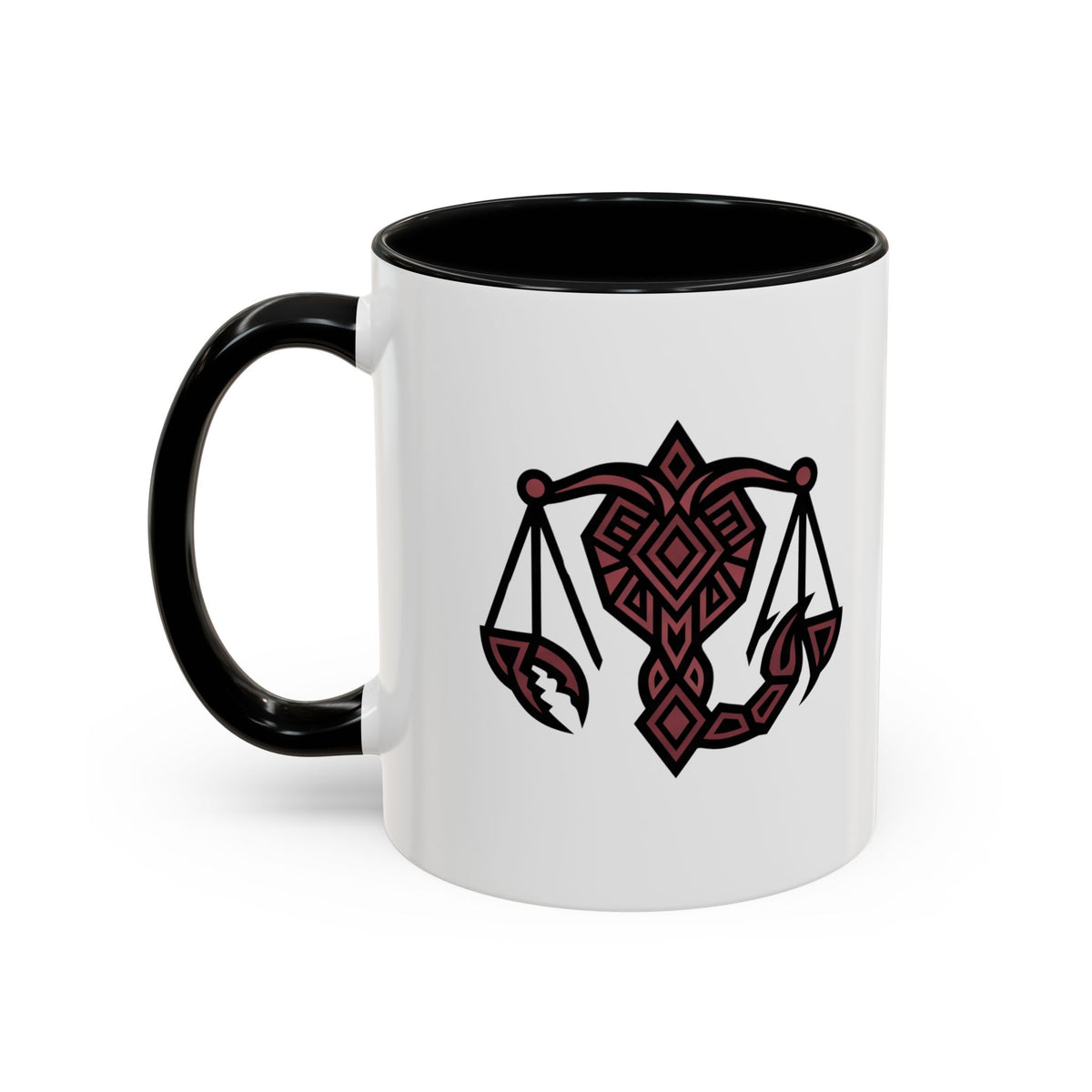 Scorpio Zodiac Scales Coffee Mug — Zodiac Balance Accent Mug