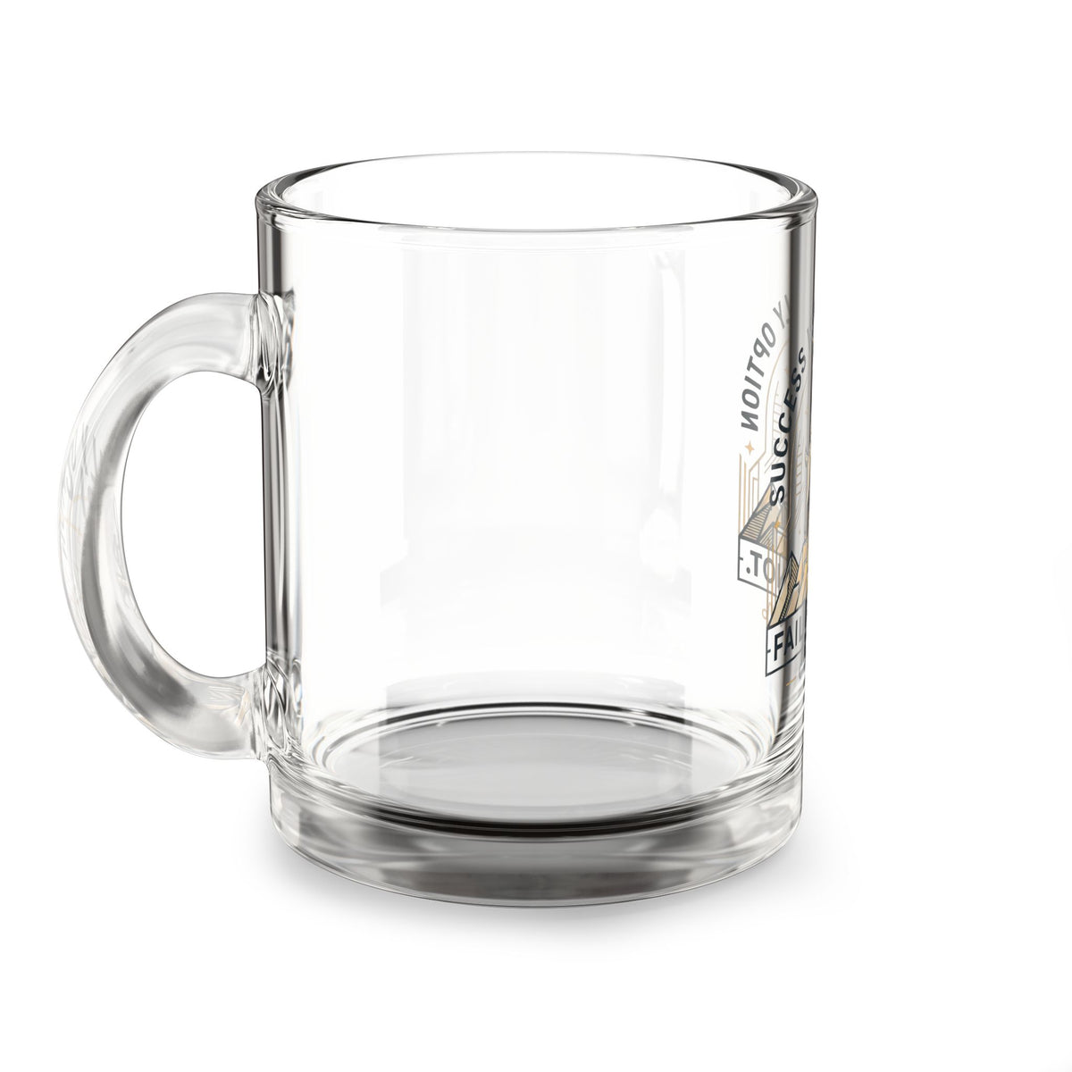 Capricorn Glass Mug 10oz — "Success Is My Only Option, Failure's Not" Zodiac Coffee Cup