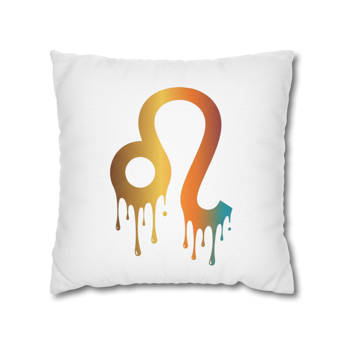 Leo Zodiac Drip Pillow – Gradient Astrology Throw Pillowcase