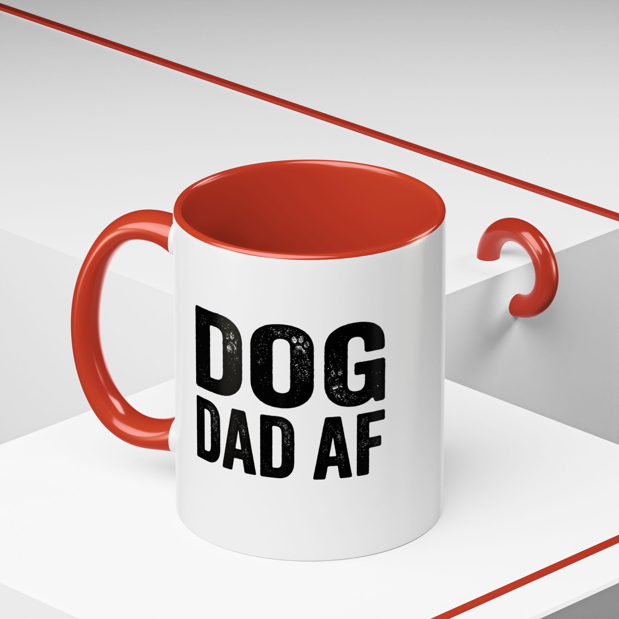 Funny Dog Dad AF Coffee Mug – Funny Black Accen Gift for Dog Lovers