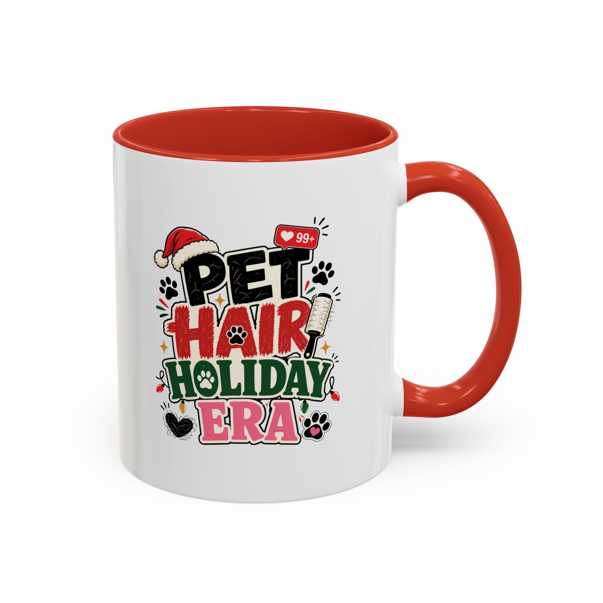 Modern Day Christmas Pet Hair Holiday Era Coffee Mug